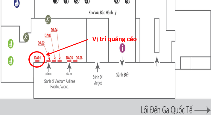 Quảng cáo pano Miền Trung - Sân bay khu vực Miền Trung