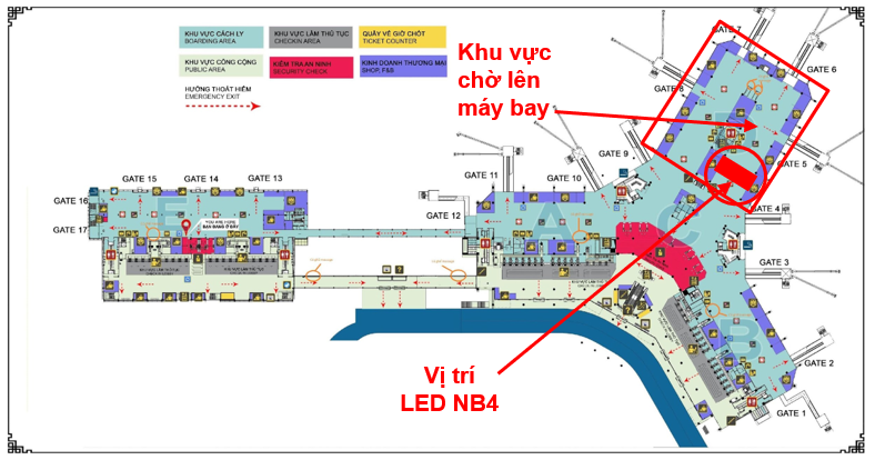 Quảng cáo pano Miền Trung - CẢNG HÀNG KHÔNG QUỐC TẾ NỘI BÀI