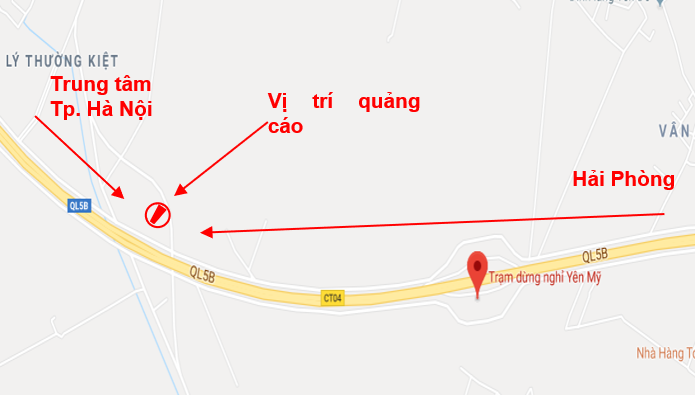 Quảng cáo pano Miền Trung trên cao tốc 5B