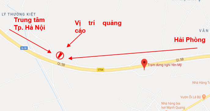 Quảng cáo pano Miền Trung trên cao tốc 5B