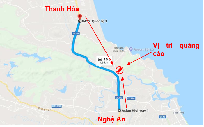 Quảng cáo pano Miền Trung - QL1A Thanh Hóa - Nghệ An