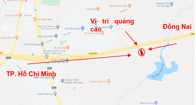 Quảng cáo pano Miền Trung Cao tốc TP. HCM- Long Thành- Dầu Giấy