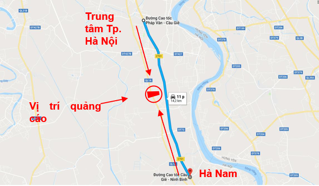 Quảng cáo pano Miền Trung - TUYẾN PHÁP VÂN – CẦU GIẼ