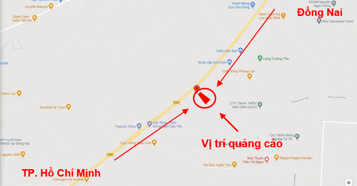 Quảng cáo pano Miền Trung Cao tốc TP. HCM- Long Thành- Dầu Giấy