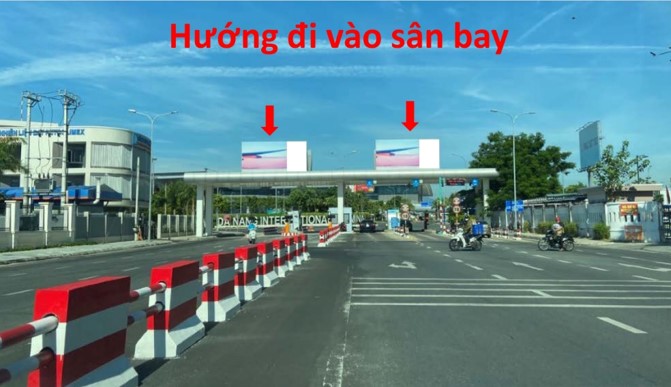 Quảng cáo pano Miền Trung - HỘP ĐÈN LED SÂN BAY ĐÀ NẴNG