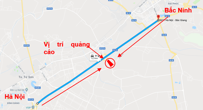 Quảng cáo pano Miền Trung - QL1A, HÀ NỘI – LẠNG SƠN