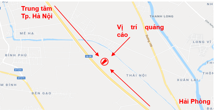 Quảng cáo pano Miền Trung trên cao tốc 5B