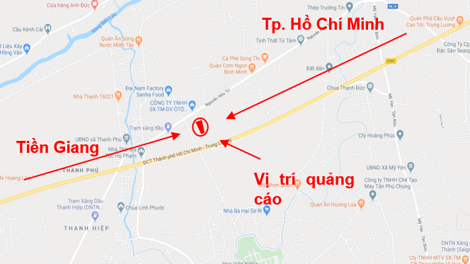 Quảng cáo pano Miền Trung - Cao Tốc Sài Gòn - Trung Lương