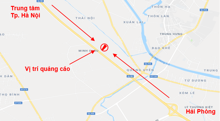 Quảng cáo pano Miền Trung trên cao tốc 5B