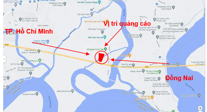 Quảng cáo pano Miền Trung - CAO TỐC TP. HCM – LONG THÀNH 